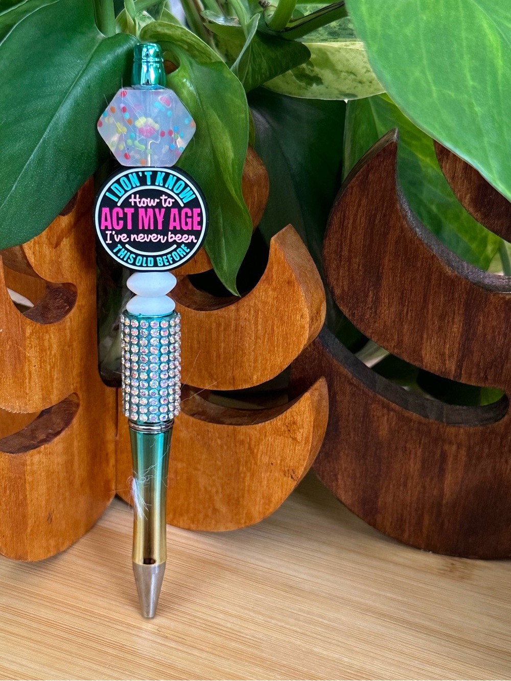 ✨ Handmade Beaded Pen Silicone Pen | Stylish Everyday Writing + Refill✨